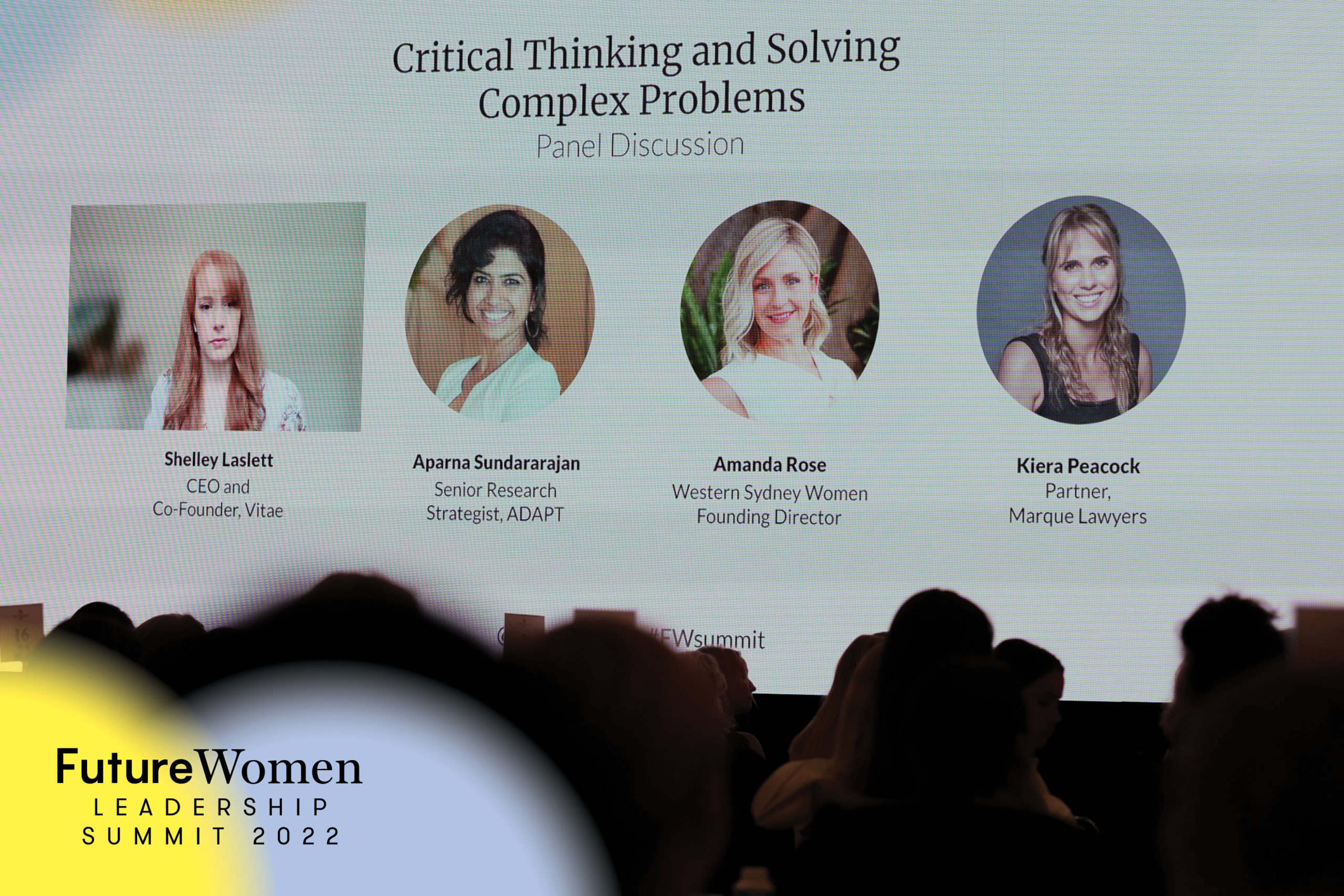 The expert panel on critical thinking and solving complex problems at Future Women's Leadership Summit 2022